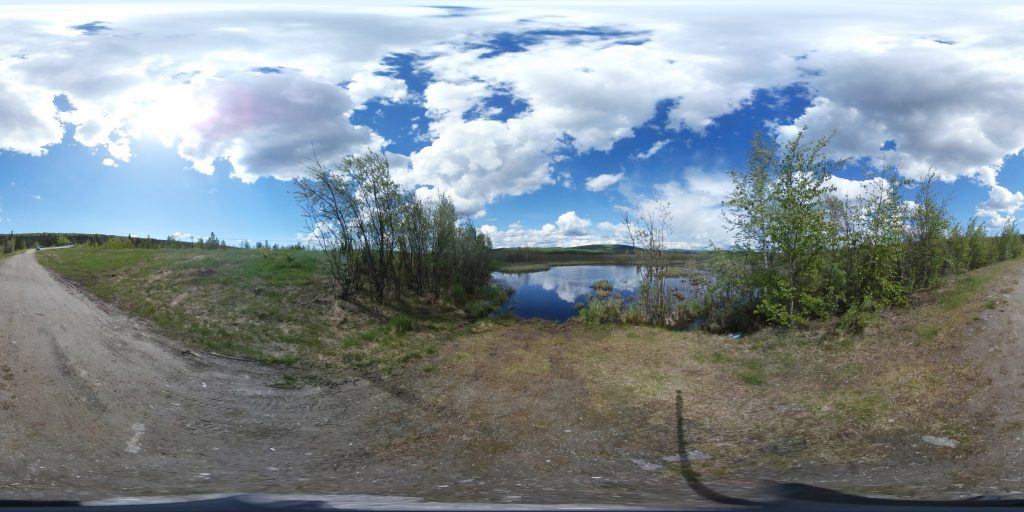 360 view of a treeless bog